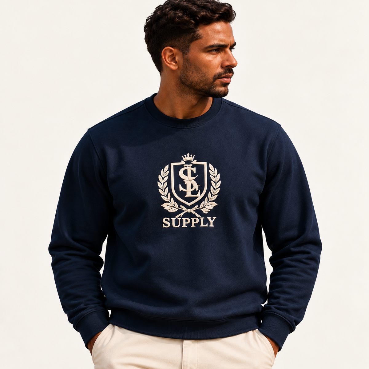 Crest Sweatshirt (Navy)