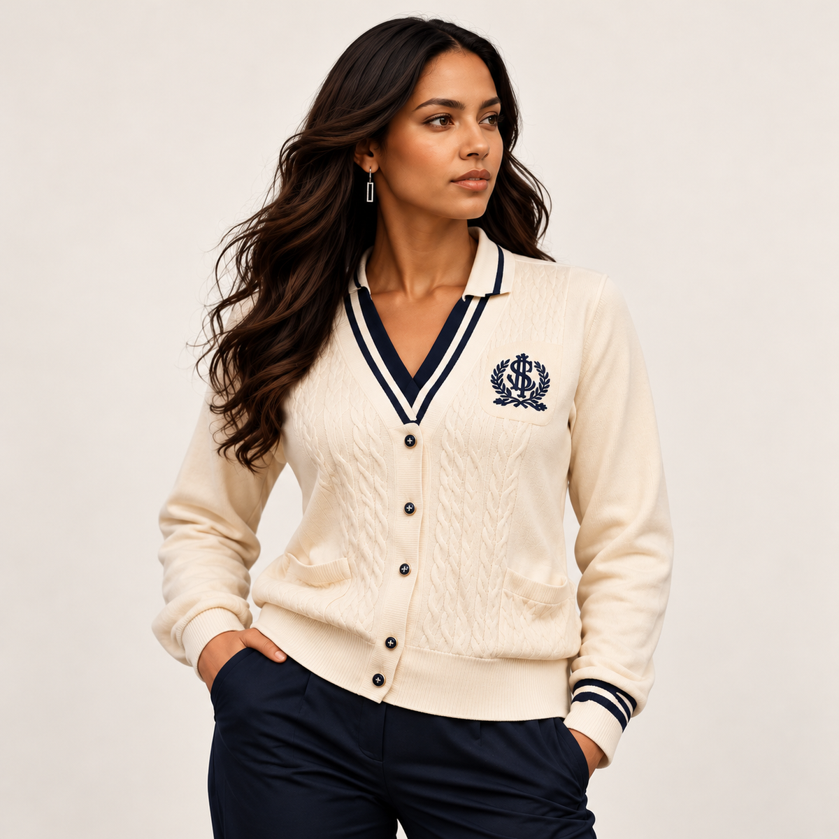 V-Neck Cardigan